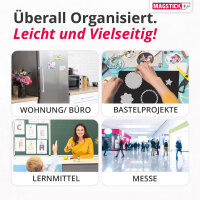 3er Set Magnet-Folie 0,75 mm stark in DIN A4 I selbstklebend, roh-braun I zum Basteln I für Foto Motiv Stanzen Kühlschrank-Magnet Lehrer-in I mag008