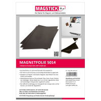 3er Set Magnet-Folie in DIN A4 I selbstklebend, rohbraun I mag_008