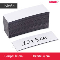 50 beschreibbare Magnet-Etiketten MAGSTICK® mag_815 I 10 x 3 cm