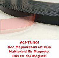 Magnetklebeband Permaflex® 424, selbstklebendes Magnetband, ideal zum Fixieren auf magnethaftenden Untergründen, mit 25mm Breite, 1,5mm stark (3 Meter)
