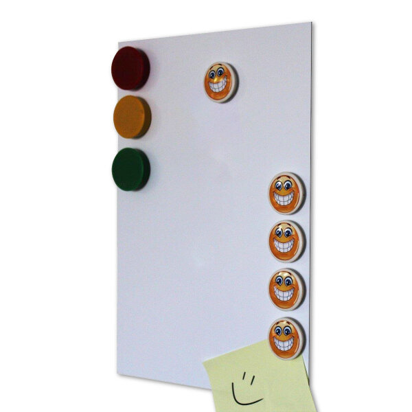 Magstick® 3er Set DIN A4 Ferrofolie selbstklebend I Eisenhaltige Folien weiß beschichtet I Flexibler Haftgrund für starke Magnete I diy I individuell zuschneidbar I mag006