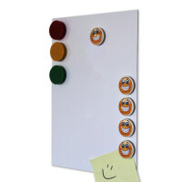 Magstick® 3er Set DIN A4 Ferrofolie selbstklebend I Eisenhaltige Folien weiß beschichtet I Flexibler Haftgrund für starke Magnete I diy I individuell zuschneidbar I mag006