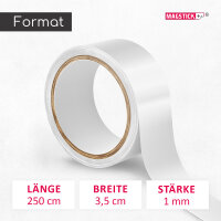 Stahlblech Magnet-Wandleiste als Haftgrund für Magnete I 2,5 Meter Magnetleiste selbstklebend, zuschneidbar I mag141