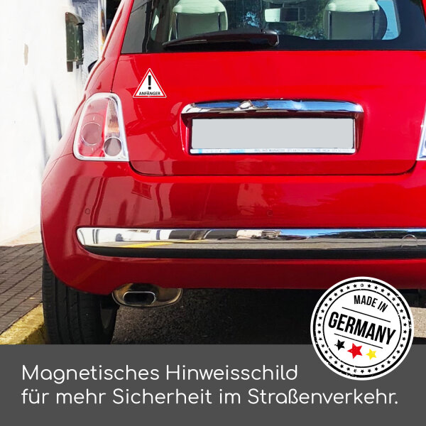 Kiwistar Magnetschild – Wiederverwendbar, Für Auto & Anhänger, 20 Cm Rot, Magnetische Folie, Selbst Gestaltbar