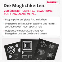 Magnet-Folie in 70 x 100 cm I selbstklebend, roh-braun I zum Basteln I für Foto Bild Motiv Stanzen Kühlschrank-Magnet Lehrer-in I diy I mag023