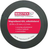 Magnetklebeband MAGSTICK® 424, 20 m Lang, 25 mm...
