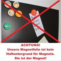 Magnetfolie 0,5mm | MAGSTICK® | mag_024 | Semi anisotrope | selbstklebend | DIN A 0 (118,8 x 84 cm)
