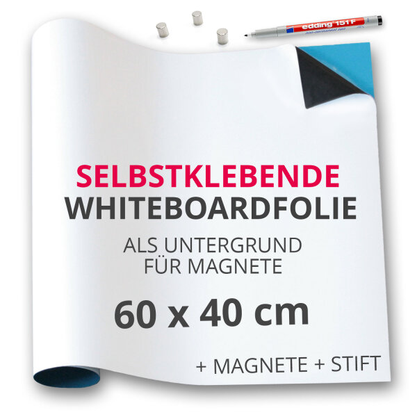 60 x 40 cm + Magnete + Stift